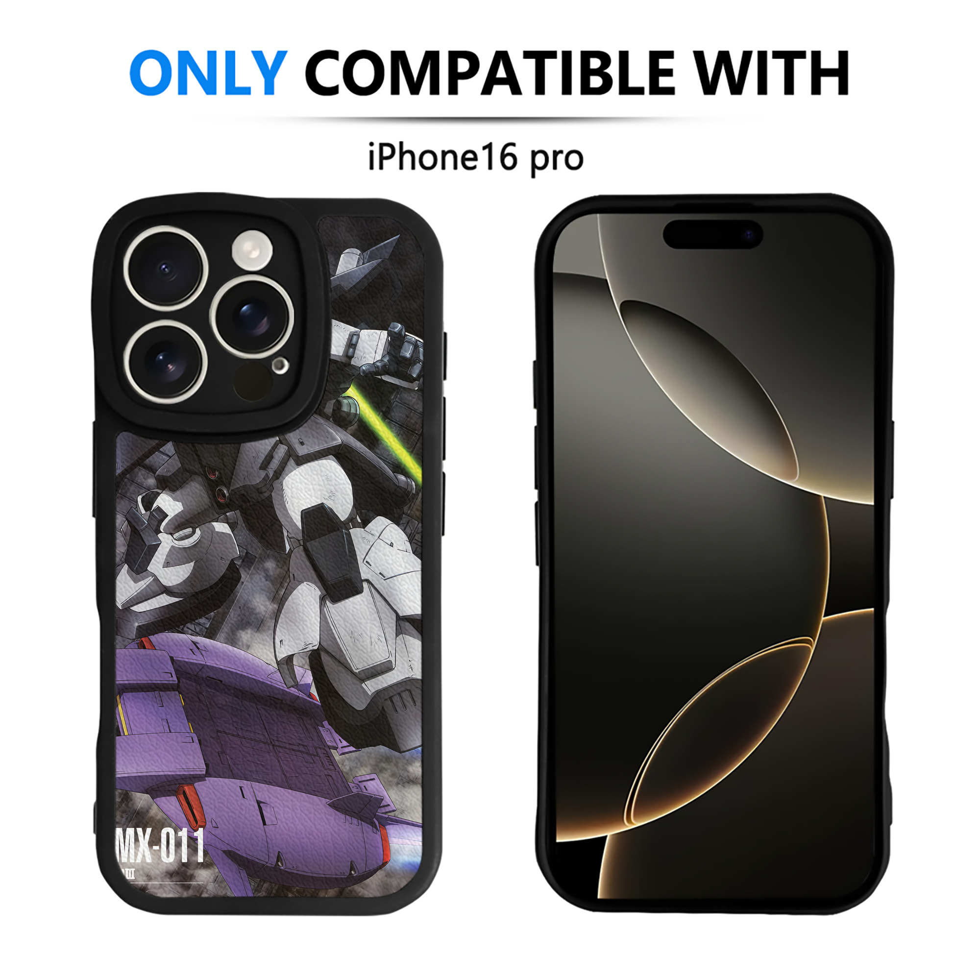 （画像用） 機動戦士ガンダム Mobile Suit Gundam 【iPhone 16シリーズ対応】シリコンスマホケース（レザー調） 材質：シリコン